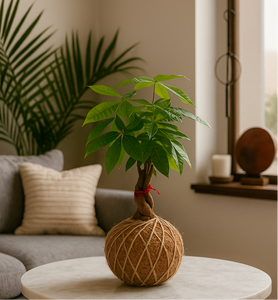 Money Tree Plant Kokedama